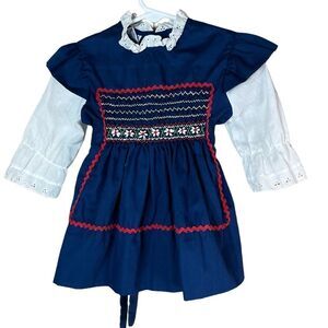 ‎Vintage Polly Flinders Hand Smocked dress